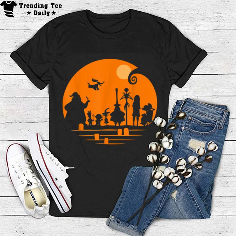 Disney The Nightmare Before Christmas Halloween Silhouette T-Shirt