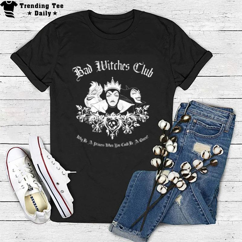 Disney Villains Bad Witches Club Group Shot Graphic T-Shirt