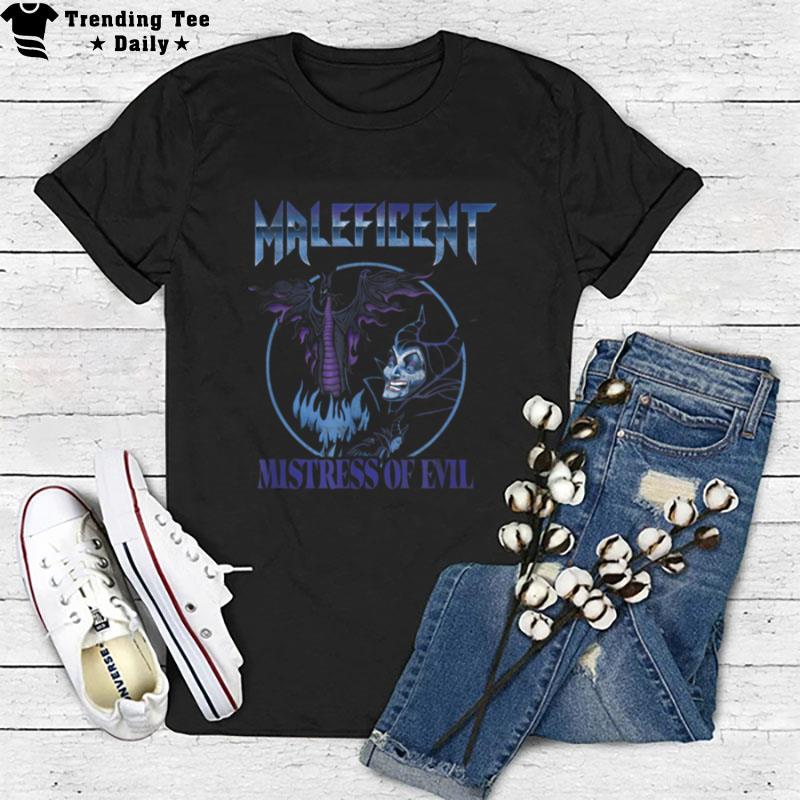 Disney Villains Maleficent Mistress Of Evil Vintage Poster T-Shirt