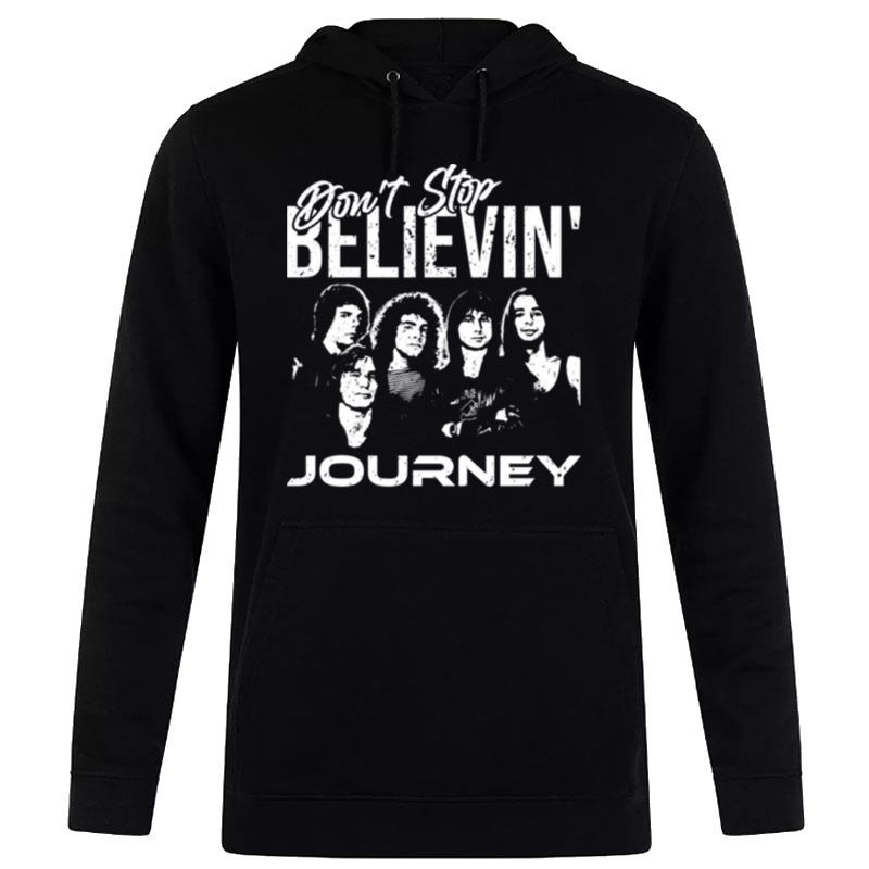 Distressed Journey Rock Band Don't Stop Believin Retro Hoodie