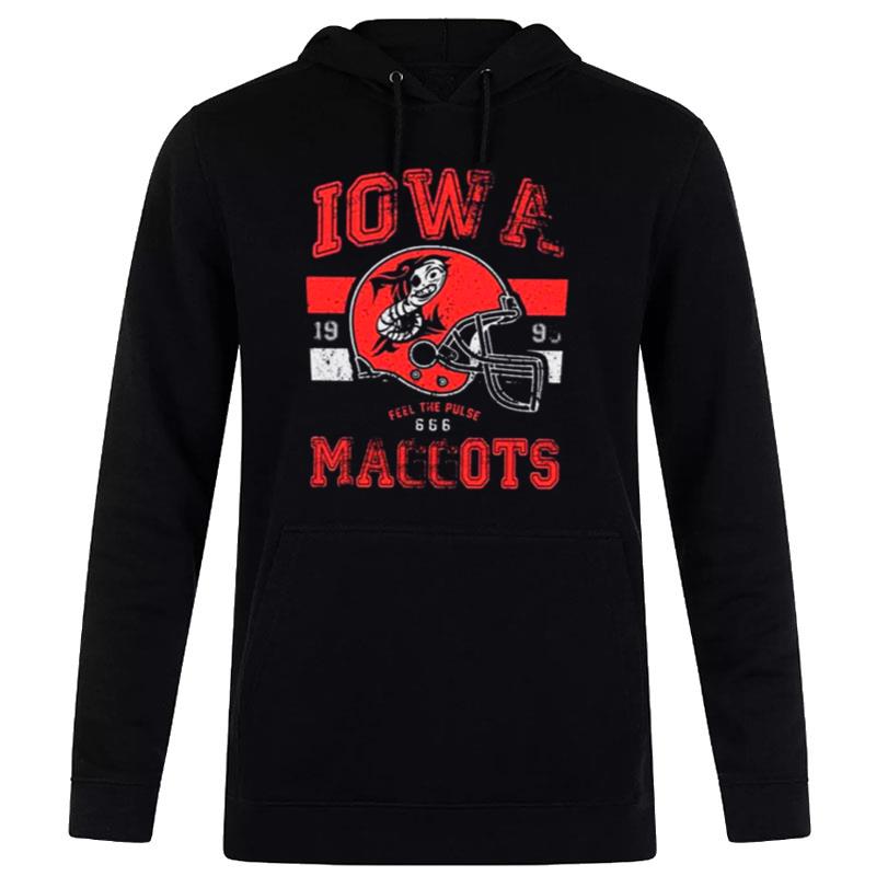 Distressed Logo Football Iowa Maggots Hoodie