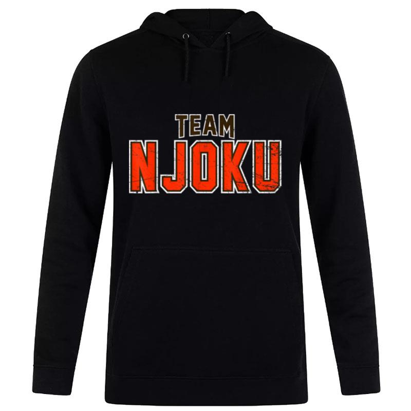 Distressed Team Njoku Surname Proud Family Last Name Hoodie