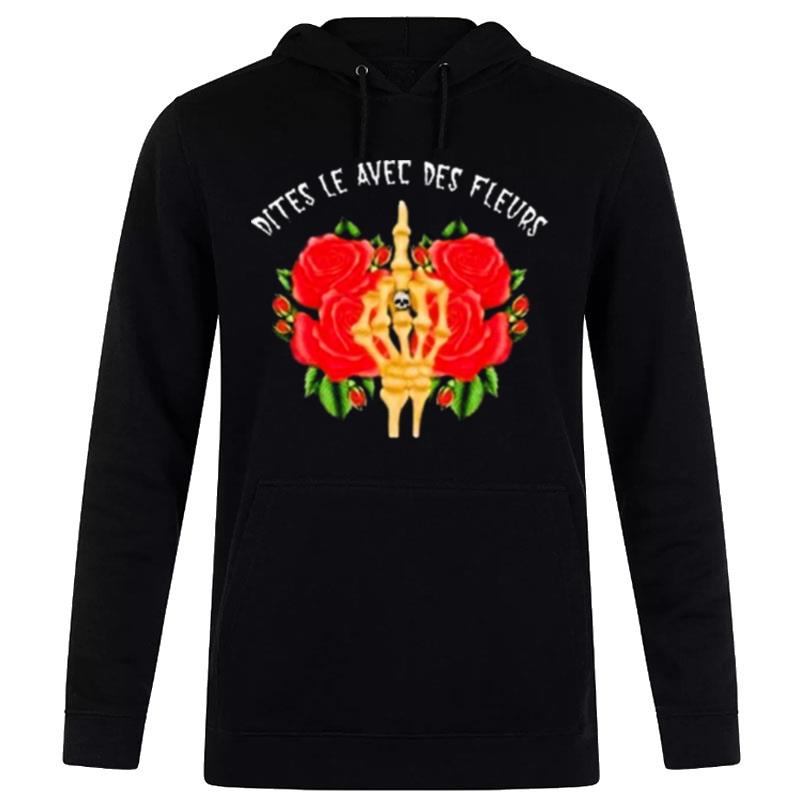 DIt's Le Avec Des Fleurs Hand Rose Hoodie