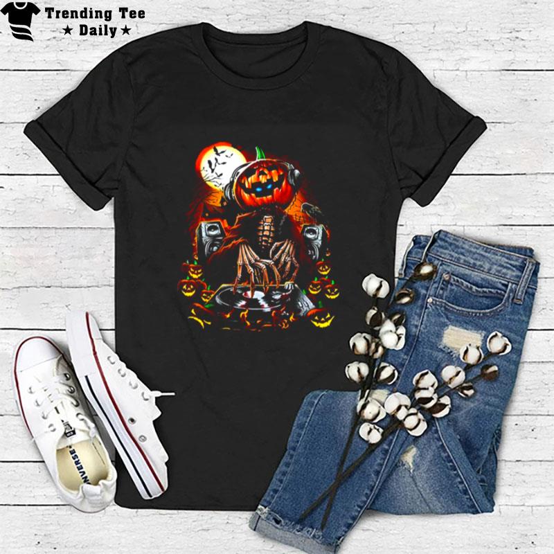 Dj Pumpkinhead Funny Movies For Her Horror Movie T-Shirt