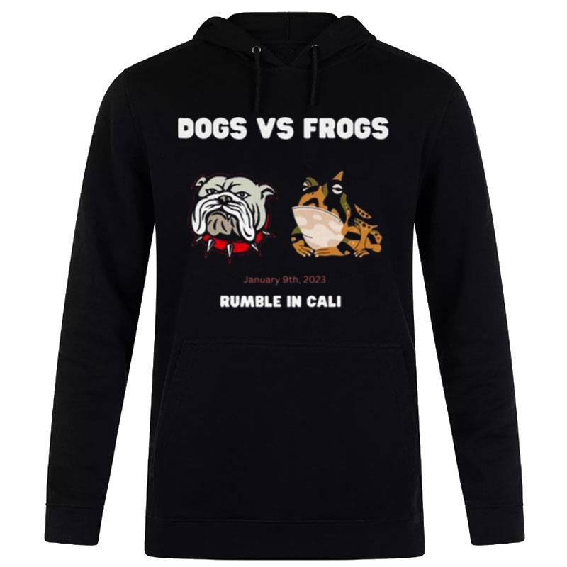 Dogs And Frogs Championship Georgia Tcu 2023 Rumble In Cali Hoodie