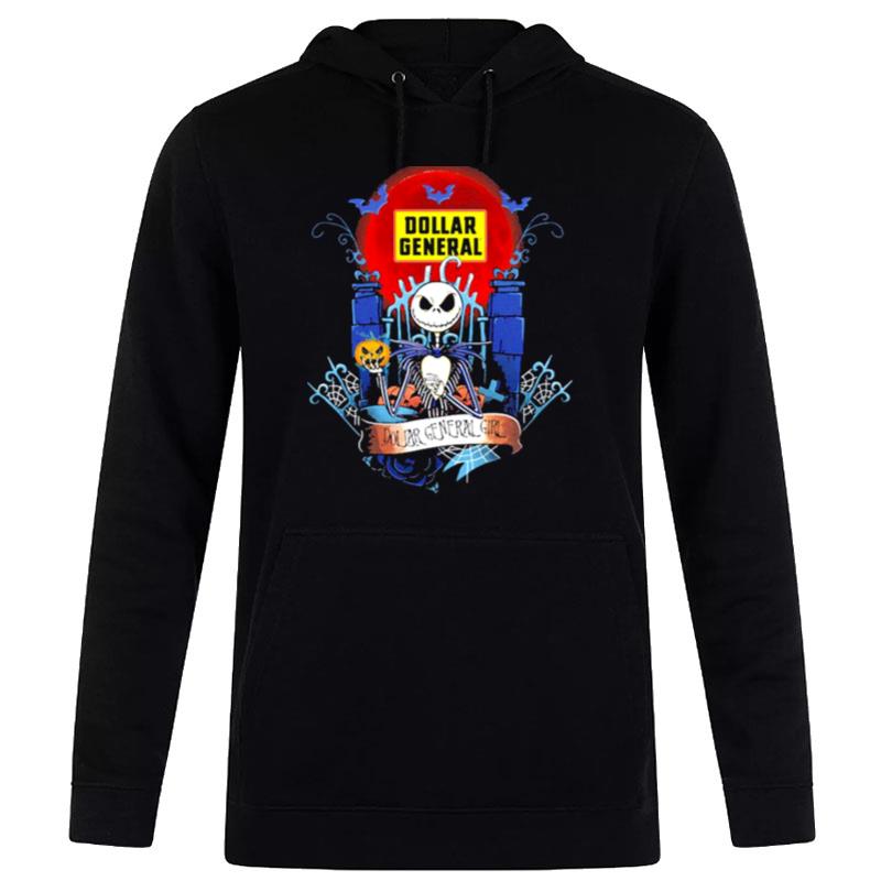 Dollar General Girl Jax Skeleton'the Night Before Happy Halloween Hoodie