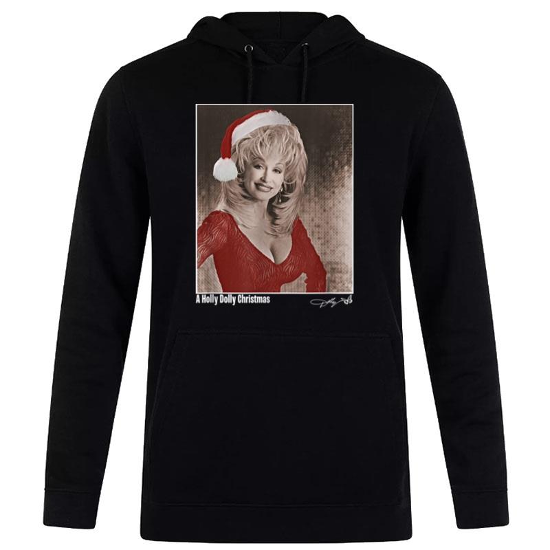 Dolly Parton Pretty In Red For Christmas Hoodie