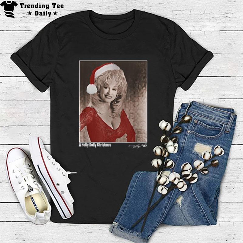 Dolly Parton Pretty In Red For Christmas T-Shirt