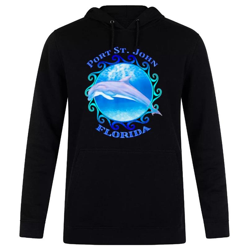 Dolphin Port St John Florida Hoodie