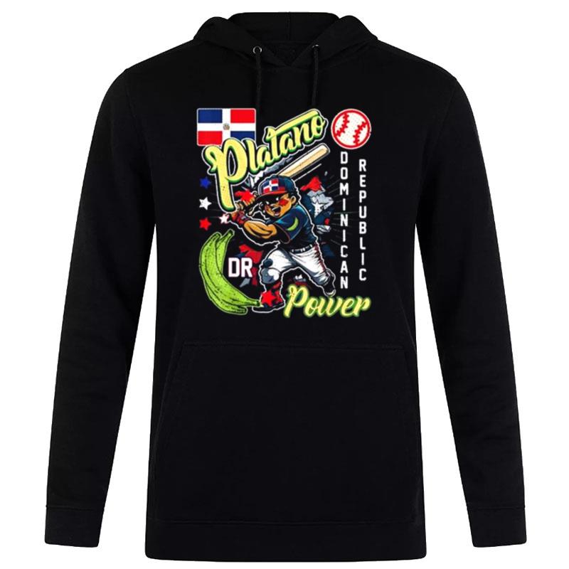 Dominican Republic Baseball Dominicana Platano Power Hoodie