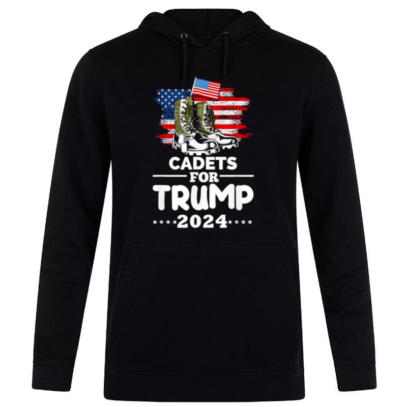 Donald Trump 2024 For Cadets Patriotic Election Hoodie