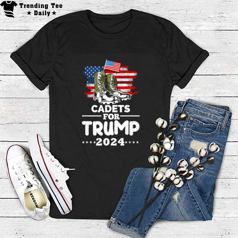 Donald Trump 2024 For Cadets Patriotic Election T-Shirt