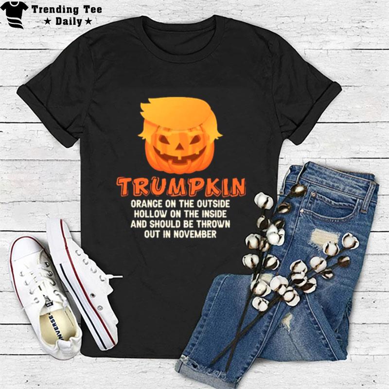 Donald Trump Face Trumpkin'trump Halloween T-Shirt