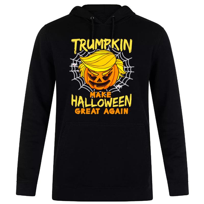 Donald Trump Pumpkin Funny Halloween Spooky Nigh Hoodie