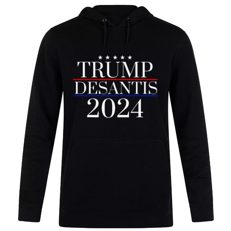 Donald Trump Ron Desantis 2024 President Campaign Election Hoodie