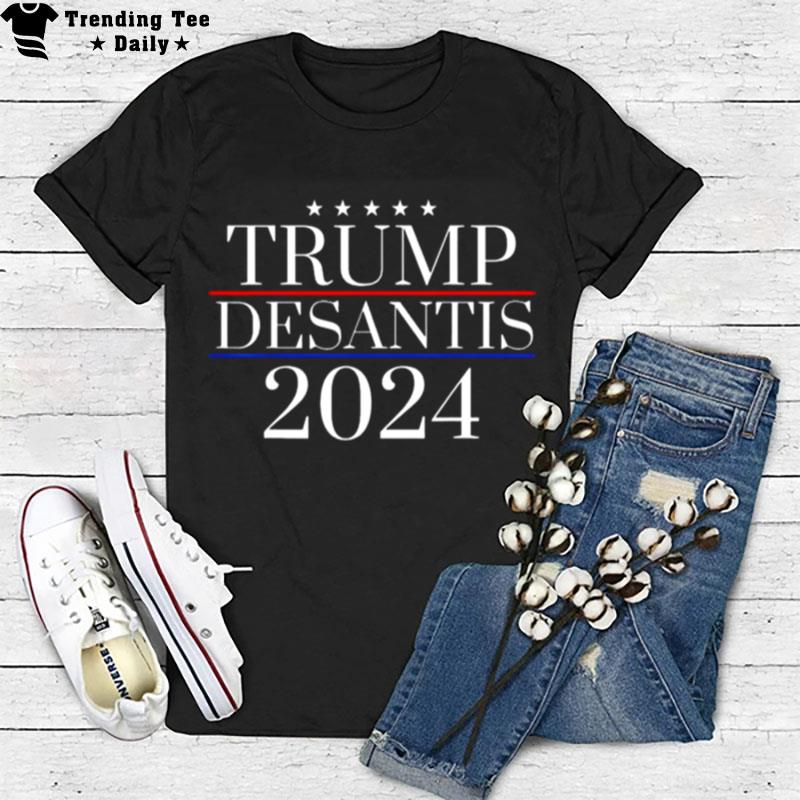 Donald Trump Ron Desantis 2024 President Campaign Election T-Shirt