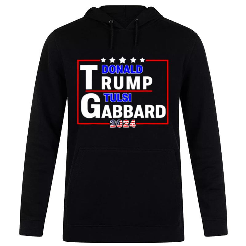 Donald Trump Tulsi Gabbard 2024 Us Flag Hoodie