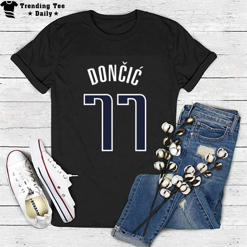 Doncic 77 Slovenian Basketball Player T-Shirt