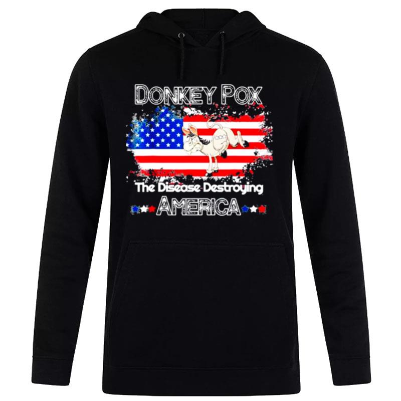 Donkey Pox The Disease Destroying America Donkeypox Back Hoodie