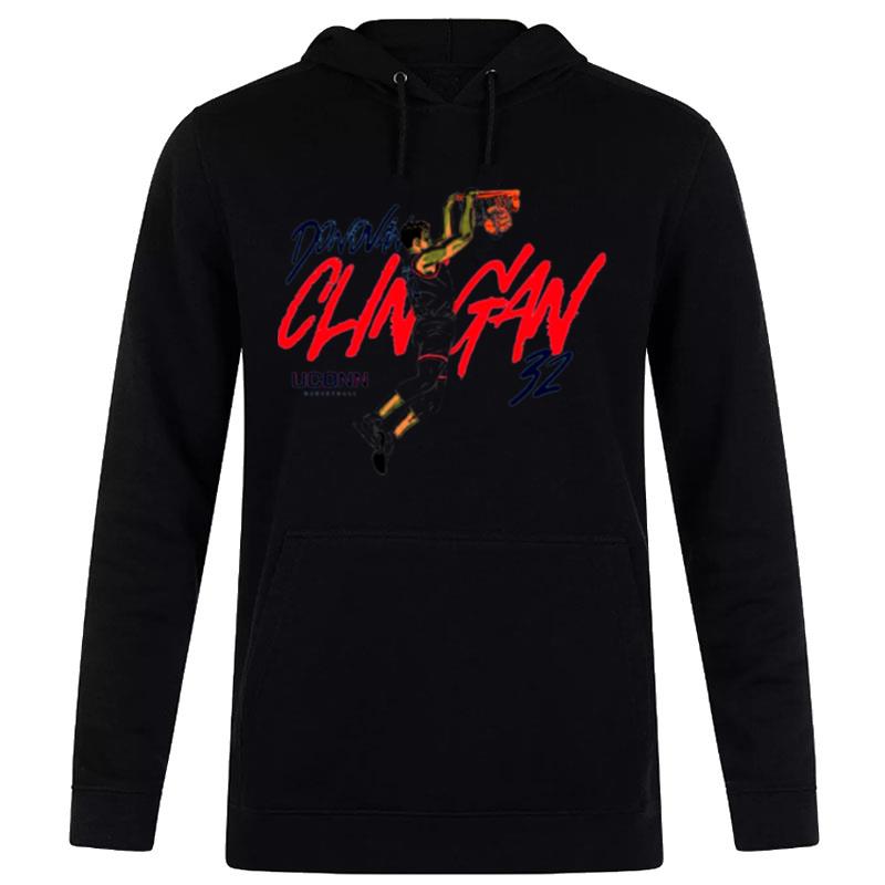 Donovan Clingan Uconn Ncaa Men's Basketball Slam Dunk Hoodie