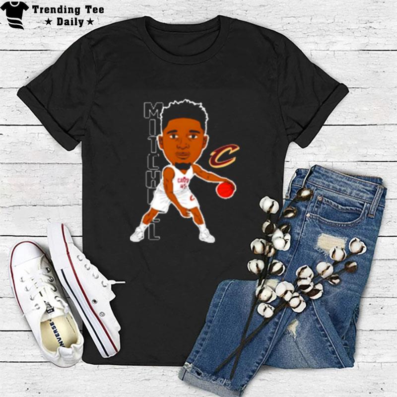 Donovan Mitchell Dribble By Cleveland Cavaliers T-Shirt