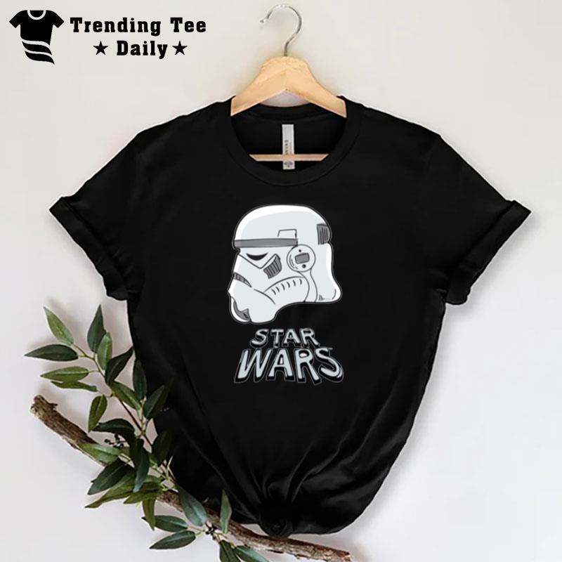 Doodle Sketch Stormtrooper Helme T-Shirt