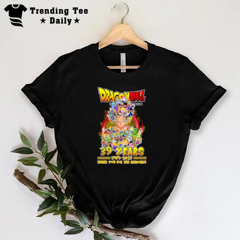 Dragon Ball 39 Years 1984 2023 Thank You For The Memories T-Shirt