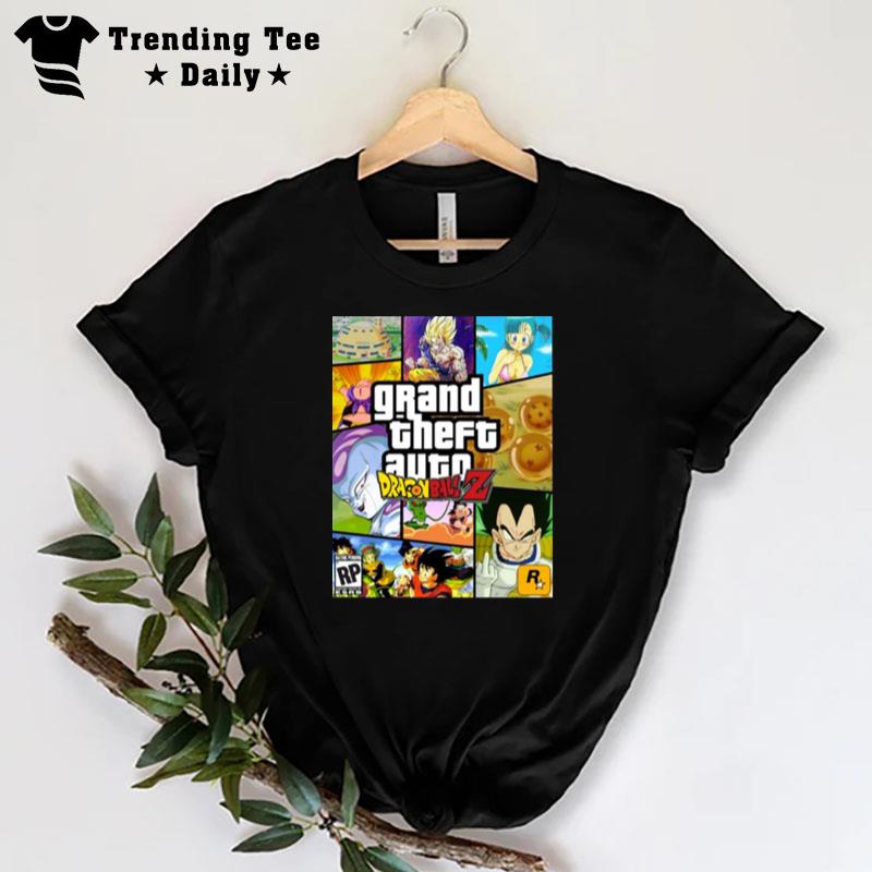 Dragon Ball Design Inspired By Grand Theft Auto Gta T-Shirt