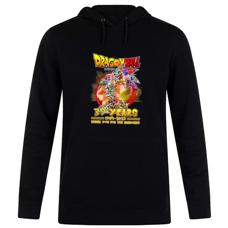 Dragon Ball Super 39 Years 1984 2023 Legend Thank You For The Memories Hoodie