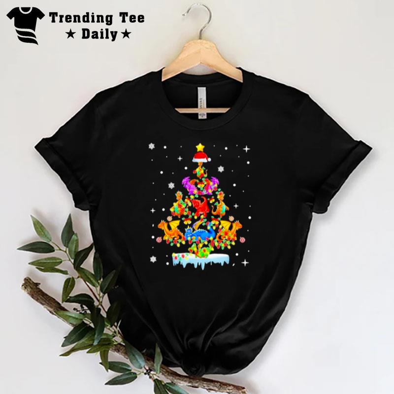 Dragon Christmas Tree T-Shirt