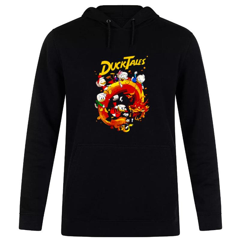 Dragon Fire Hurican Sima Well Disney Donald Ducktales Hoodie