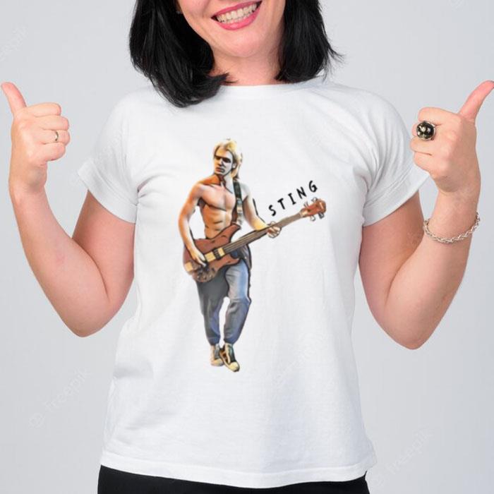 Drawing Sting Guitaris T-Shirt