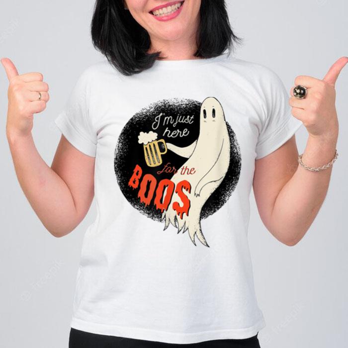 Drink Ghost.. I'm Just Here For The Boos T-Shirt