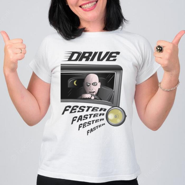 Drive Addams Family Uncle Fester Faster T-Shirt