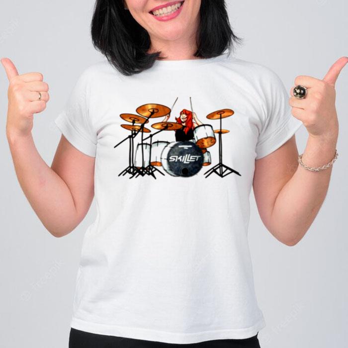 Drummer Jen Ledger Skille T-Shirt