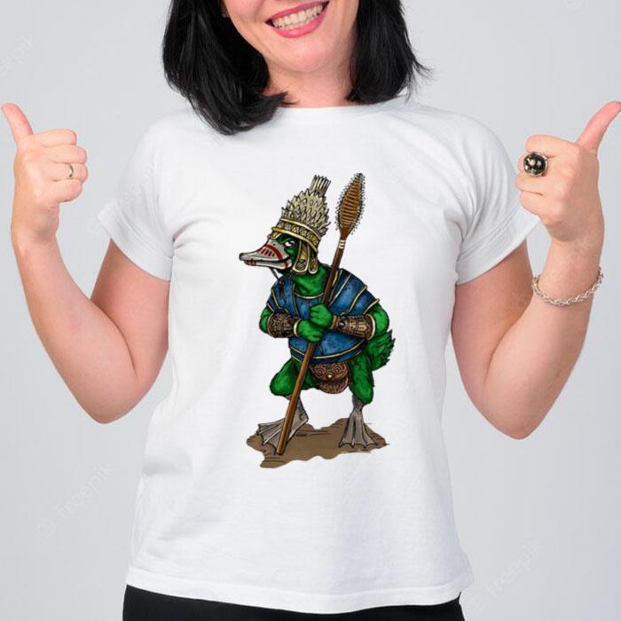 Duck Tribal Warrior T-Shirt