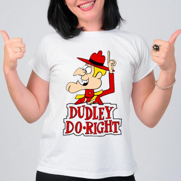 Dudley Do Right Rocky And Bullwinkle Red T-Shirt