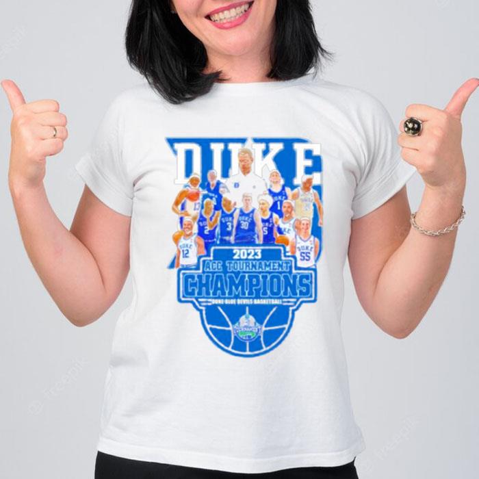 Duke Team Sport 2023 Acc Tournament Champions Duke Blue Devils Basketball T-Shirt