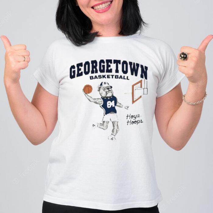 Dunking Bulldog Georgetown Basketball T-Shirt