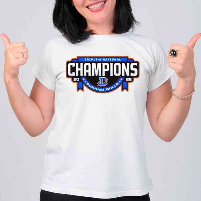 Durham Bulls 2022 Triple A n'tional Champions T-Shirt