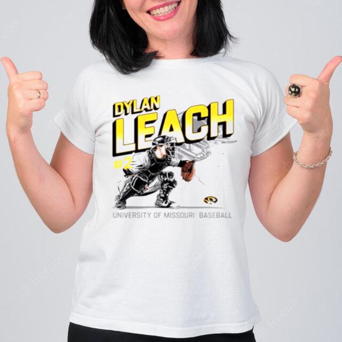 Dylan Leach University Of Missouri Tigers Baseball T-Shirt