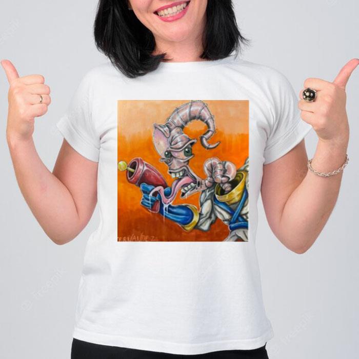 Earthworm Jim Horor Design Groovy T-Shirt