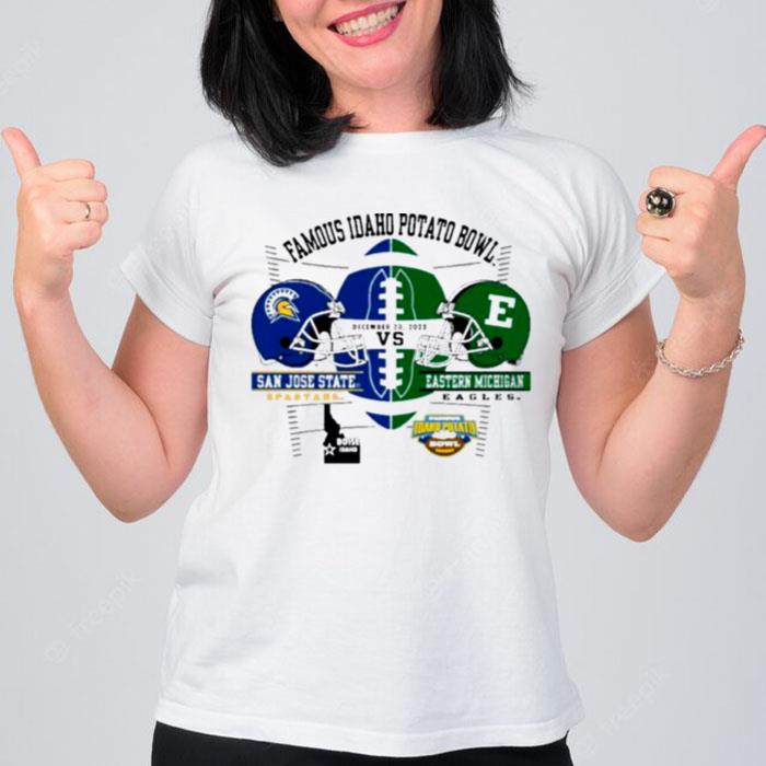 Eastern Michigan Vs San Jose State 2022 Potato Bowl Bound T-Shirt