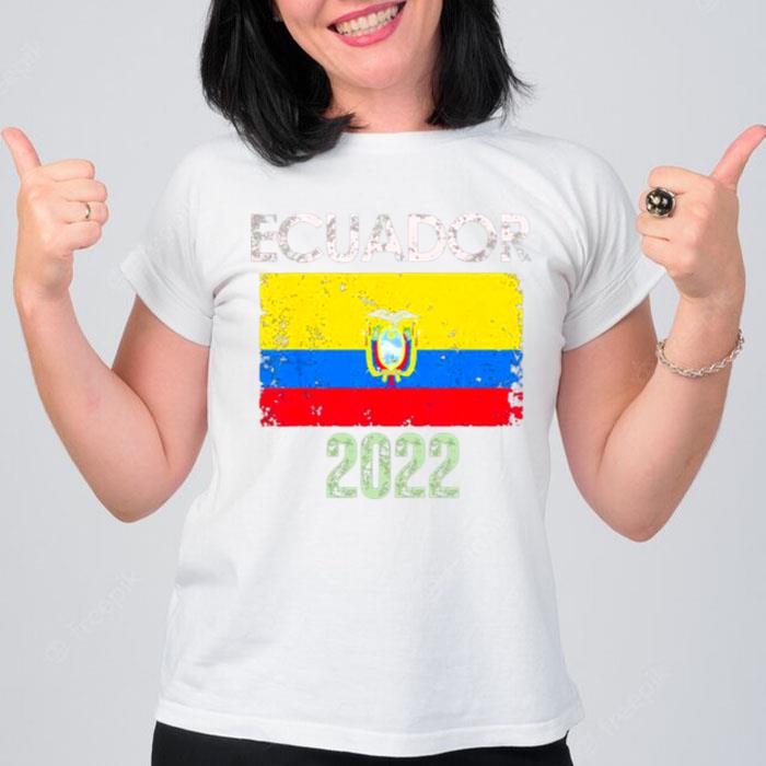 Ecuador Flag Jersey Supporter Ecuadorean Soccer Team T-Shirt