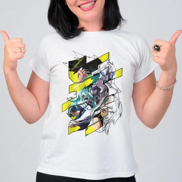 Edge Runners David & Lucy Neon Rebecca Cyberpunk T-Shirt