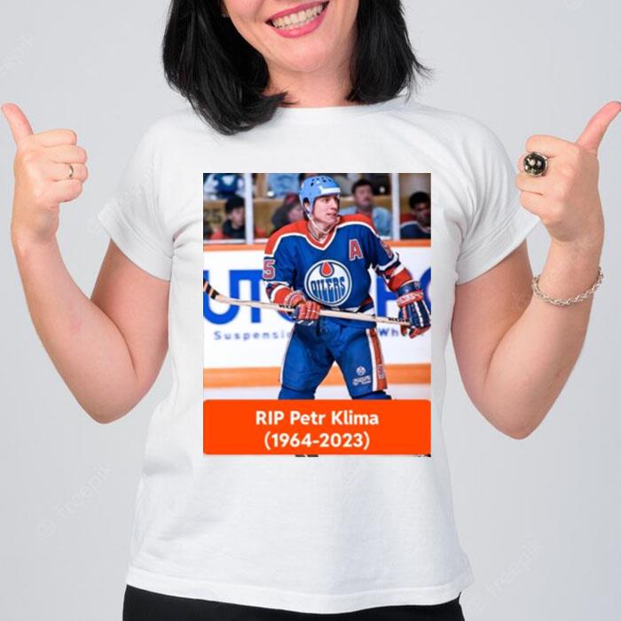 Edmonton Oilers Rip Petr Klima 1964 2023 T-Shirt