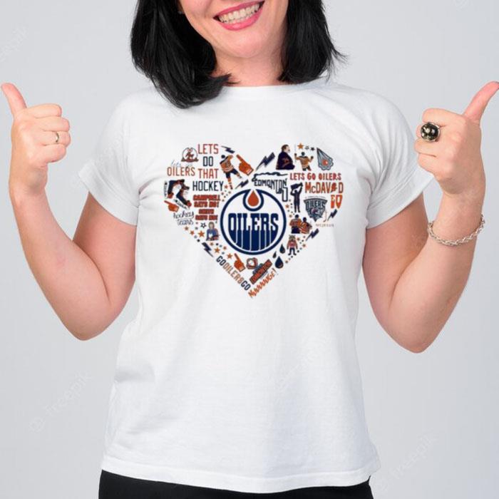 Edmonton Oilers Sport Team Hear T-Shirt