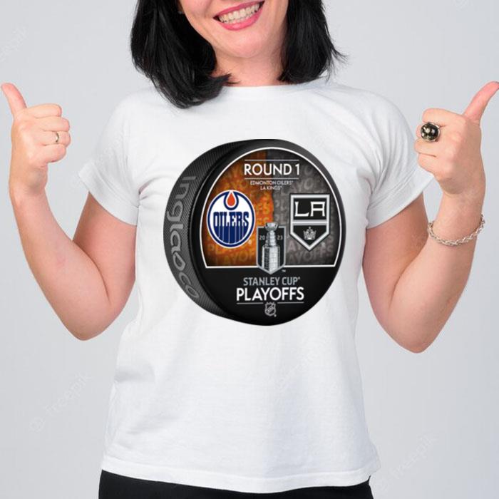 Edmonton Oilers Vs Los Angeles Kings Inglasco 2023 Stanley Cup Playoffs T-Shirt