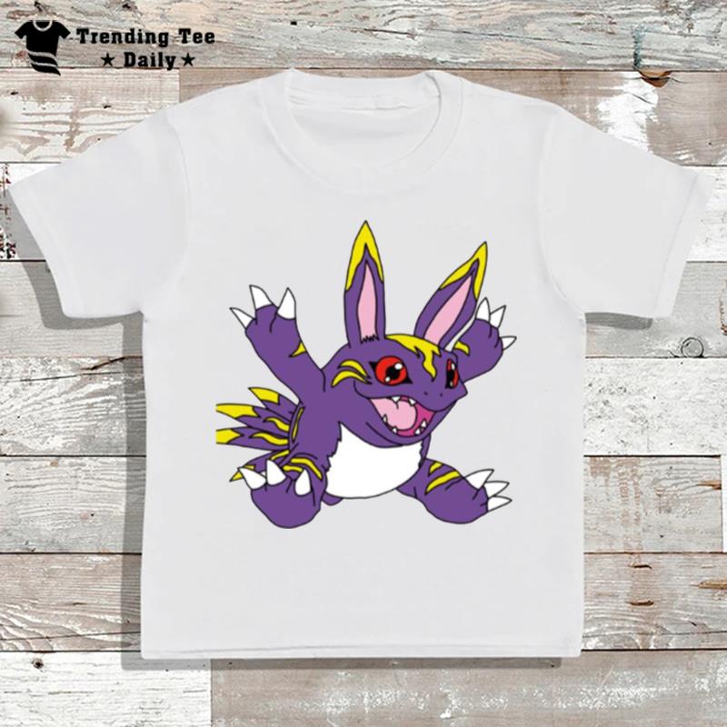 Elecmon Violet Happy Digimon T-Shirt