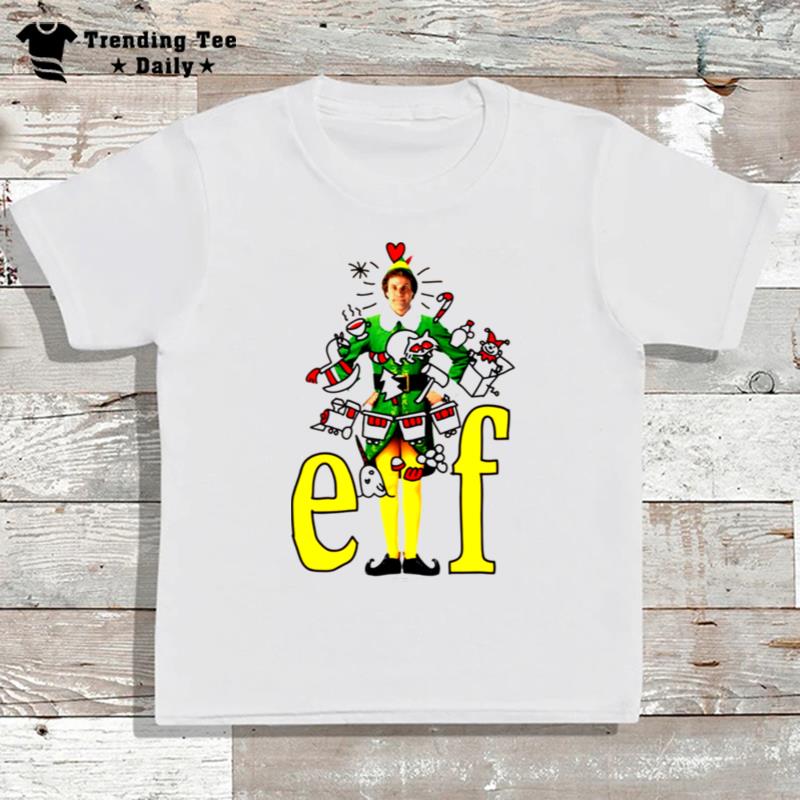 Elf Yellow Typographic Art Buddy The Elf T-Shirt